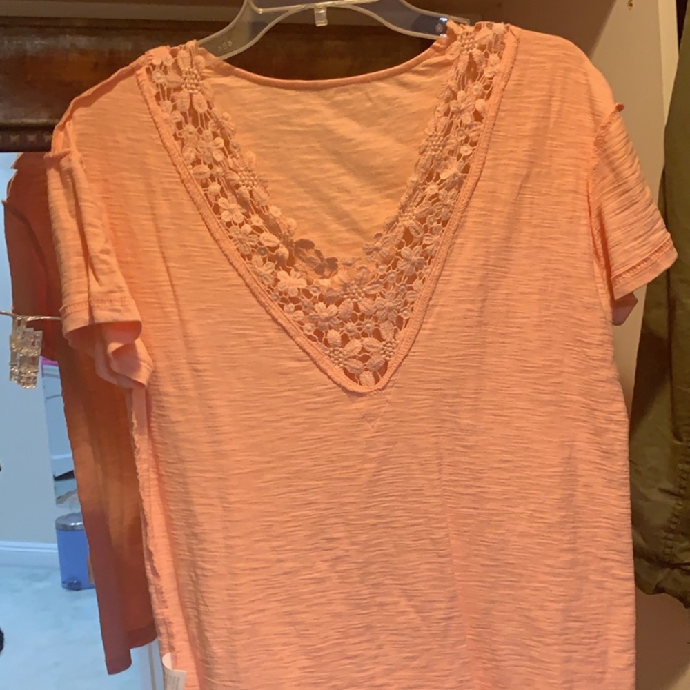 coral cute shirt